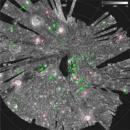 Tons of Water Ice Found on the Moon's North Pole